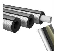 Pipe Insulation Foam Tube with Aluminum Foil, Pre Slit Rubber Hose , For Protecting Pipes and Heat Preservation(20mm,219mm)