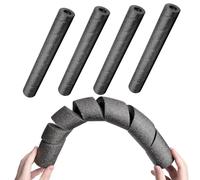 Pipe Insulation, Foam Tube Wrap, 16.54x3.94x3.94 Inches Multi Pipe Cover for Copper Rods, Handles, Railings, Poles, Outdoor Swimming Safety and Summer Backyard Use, Black Cushioned Tubing