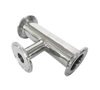 Pipe OD 19/25/38/51/63/76mm x 1.5" x 2" 2.5" 3" Tri Clamp Reducer Tee 3 Way SS304 Stainless Fitting Beer Wine(25 to 19mm)