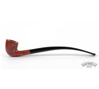 PIPE PIPA SAVINELLI CHURCHWARDEN 921 3mm DUBLIN CURVA LISCIA MARRONE P124LM-921