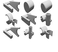 Pipe Structure Kit for 6-21mm Tubes with Sensor Mount Modular Design