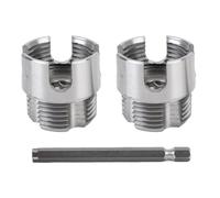 Pipe Threading Tool G1, 2 Sets con Attacco Esagonale 1/4 Pollice, Interno ed Esterno per Tubi PVC PPR - Taglio Preciso, Acciaio Lega Alta Durezza, Compatibile Trapano Elettrico