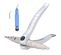 Pipe Tube Expander, Manual Tube Expanding Tool, Carbon Steel ABS Hand Expander with Deburring Tool for Refrigeration AC Repair, 6 to 22mm Universal Pipe Expander for HVAC Technicia