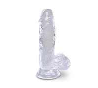Pipedream Fallo King Cock Clear 5" Trasparente con testicoli