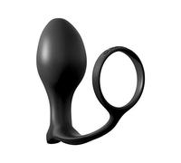plug anale dilatatore in silicone con anello fallico dildo indossabile per uomo