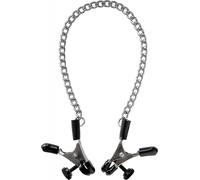 PIPEDREAM Alligator Catena In Metallo con Morsetti Capezzoli Regolabili a Vite