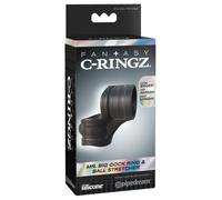 Pipedream Fantasy C-Ringz Mr. Big Cock Ring And Ball Stretcher Black 3/3,3 cm