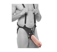 Pipedream Arnés con Suspensiones y Dildo Doble Color Natural 11 Pollici