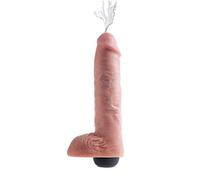 King Cock 11" Squirting Cock with Balls Light 28 cm