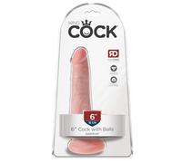KING COCK - PENE REALISTICO CON SFERE 13.5 CM LEGGERO