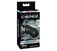 Pipedream Fantasy C-Ringz Extreme Silicone Cock Blocker Black 17 cm