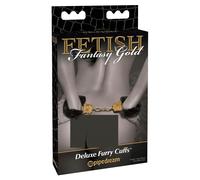 Fetish Fantasy Gold Deluxe Furry Cuffs Gold