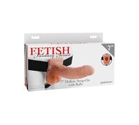 Fallo strap-on cavo fetish fantasy series 7 hollow strap on with balls flesh