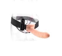 Pipedream Fetish Fantasy Series 8" Vibrating Hollow-Strap-On Light & Black 20,5x5 cm