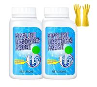 Pipeline Dredging Agent Powder, Powerful Sink & Drain Cleaner, Pipe Dredge Drain Cleaner, Clog Remover for Kitchen And Toilet Pipelines (2Pcs)