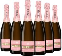 Piper Heidsieck - Champagne Brut Rosé - Set di 6 bottiglie da 75 cl