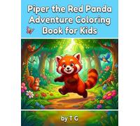 Piper the Red Panda Adventure Coloring Book for Kids