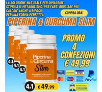 PIPERINA E CURCUMA SLIM 4X1 a cosa serve dopo quanto tempo fa effetto dieta deto