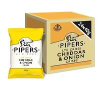 Pipers Crisps Lye Cross Cheddar & Cipolla 40 g (confezione da 24)