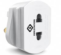Pipestation Electric Toothbrush Adaptor Plug UK Bathroom Shaver Socket UK 2 Pin To 3 Pin 1A Fuse Two Pin Plug Adaptor UK Toothbrush Adapter Plug UK Shaver Plug Adaptor UK Toothbrush Charger Adapter UK