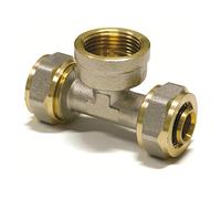 pipetec schra ubfitting T Pezzi 16 X 2 mm 1/2 filettatura interna per più strati di tubi di raccordo, DVGW, conforme a Uba, fino a 100 °C