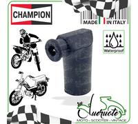 PIPETTA CANDELA CAPPUCCIO LUNGO NERO CAVO FILO UNIVERSALE PER CROSS MOTO SCOOTER