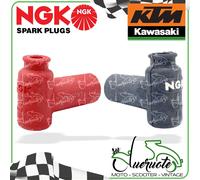 PIPETTA CANDELA CAPPUCCIO NGK NERO CAVO FILO UNIVERSALE PER MOTO SCOOTER RACING