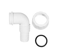 PIPETTA CURVA PER SCARICO LAVATRICE LAVASTOVIGLIE PP 1" Cromo