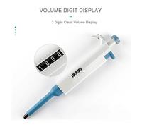 Pipetta da laboratorio Micropipetta digitale a canale singolo regolabile con punte for pipettatore(0.5-5ml)