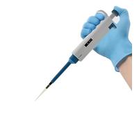 Pipetta da laboratorio Pipetta da laboratorio in plastica a canale singolo, micropipetta digitale regolabile, trasferimento accurato(5-50ul)