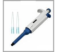 Pipetta elettrica, Pipetta manuale regolabile a canale singolo da 2-10 ml, pipetta 0,1-2,5 ul/0,5-10 ul/20-200 ul/100-1000 ul, dotata di punte(1-10 ml)