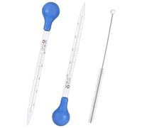 Pipetta in vetro, pipetta da 10 ml, contagocce in vetro, pipette, contagocce con spazzole, pipette, contagocce per laboratorio, alimenti, ricerca, medicina, scuola