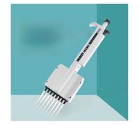 Pipetta multicanale Attrezzatura da laboratorio chimica Micropipetta digitale regolabile Laboratorio 8 canali 12,Volume regolabile(8 Channels 0.5-10ul)
