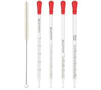 Pipetta per trasferimento da 0,5 ml, 1 ml, 2 ml, 3 ml, pipetta in vetro | con spazzole, contagocce in vetro, contagocce per laboratorio, alimenti, ricerca, medicina e scuola