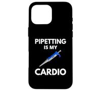 Pipettare è il mio cardio - Biologia divertente, scienza divertente, DNA Custodia per iPhone 16 Pro Max