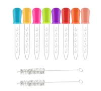 Pipette, 8 pezzi, 5 ml, contagocce, pipetta graduata und 2 pennello, pipetta in silicone