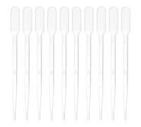 Pipette di trasferimento monouso, 100 pezzi da 3 ml in polietilene LDPE, pipette di plastica confezionate singolarmente for il trasferimento di liquidi for laboratorio, chimica, trasparenti(2ml)