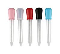 Pipette graduate in silicone da 5 5 ml con bulbo in gomma Contagocce graduato da laboratorio per esperimenti laboratorio scientifico Tubi in polietilene per uso alimentare