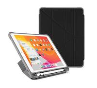 Pipetto - Custodia per iPad da 10,2" (8a generazione 2020/7ª generazione 2019), con custodia per matite e matite Logitech | nero