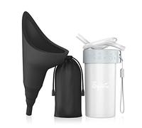 Pipi Donna in Piedi,Orinatoio Portatile Donna Reusable Small Folding Container with Extension Tube Adatto per Viaggi,Festival,Campeggio, Ingorghi,Ecc.,Include Borsa Impermeabile,Tazza Impermeabile
