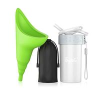 Pipi Donna in Piedi,Orinatoio Portatile Donna Reusable Small Folding Container with Extension Tube Adatto per Viaggi,Festival,Campeggio, Ingorghi,Ecc.,Include Borsa Impermeabile,Tazza Impermeabile