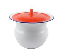 Pipì Notturna, Vaso da Camera in Acciaio smaltato, Toilette Portatile sputacchiera con coperchi, vasini da Comodino for Donne Incinte Unisex Anziani