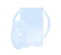 Pipihome Supporto ribaltabile con coperchio per sacchetti per alimenti e scatole di succhi - Design multiuso con coperchio - Previene i disordine e supporta l'autoalimentazione (Bianco)