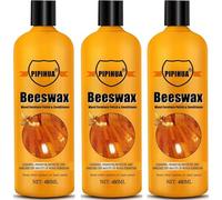 PIPIHUA Cera d'api per Mobili, Naturale Cera per Legno Incolore per la Cura dei Mobili e la Protezione del Legno per Interni ed Esterni, Olio per Mobili e Mordente per Legno 480ml, 3 Pezzi