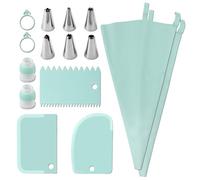 Piping Bags and Tips Set - Icing Bags and Tips Set | Piping Bag Tipss Set | 15 pezzi Icing & Pipinng Tiips | Reusable Pipiing Bag Tipss Sets|Cake Decorating Frosting Pipiing Kit for Decorative Cakes