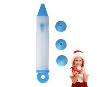 Piping Pen - Silicone+PP, 0.98x0.98x5.9in Decorating Pen Easy-Use | Cake & Pastry Writing Tool Fun Personalized Dessert Design, Icing Pens For Cupcakes, Cakes, Baking, Home Kitchen