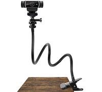 Pipishell Supporto per webcam da 63 cm, supporto flessibile da scrivania a collo di cigno per webcam Logitech C960, C930e, C930, C920, C920S, C922x, C922, Brio 4K, C925e, C615 e altri dispositivi con