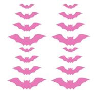 Pipistrelli decorazione da parete rosa, decorazione per la casa riutilizzabile per Halloween, pipistrello pieghevole, decorazione di Halloween per la decorazione della casa, parete, f