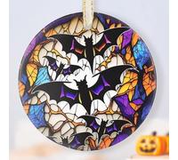 Pipistrelli Di Halloween Nel Buio Ornamenti Di Albero Di Natale Con Cordino Addobbi Per Natale Ceramica Ciondoli Decorazione Albero Di Natalizia