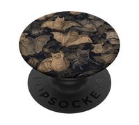 Pipistrelli vampiri Swarm Classic Gothic Black Spooky Cottagecore PopSockets PopGrip Adesivo